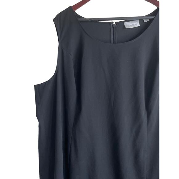 Avenue Women Sheath Dress 26 Black Classic Stretch Minimalistic Timeless Capsule - Picture 4 of 8